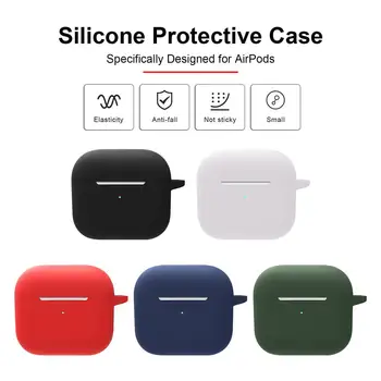 Zaščitna torbica Za AirPods 3, Popolnoma Prilagajanju Ultra-tanek Barva Silikonski Pokrovček Za AirPods3 Lupini