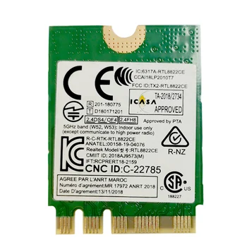 Rtl8822CE M. 2AW-cb375nf dual band 1200M 5G867M Gigabit WiFi Bluetooth 5.0 prenosni /namizni brezžična omrežna kartica podpira win10