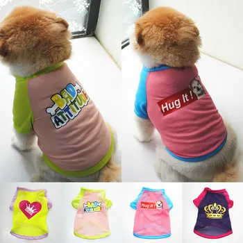 Poletje Očesa Majhen Pes T-shirt Dihanje Tanke Oddelek Kratek Rokav Psa Oblačila Za Chihuahua Hišnih Kuža Pes