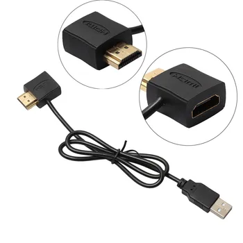 Converter USB 2.0 Moški Kabel Polnilnika Splitter Ac 50 cm HDMI Moški-Ženski Adapter Za Predvajalnik DVD-jev Projektorji Kabel
