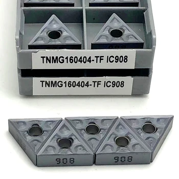 TNMG160404 TNMG160404 TF IC908 strojno orodje zunanje struženje orodje karbida obračanja vstavite TNMG 160404, pin rezkanje orodje