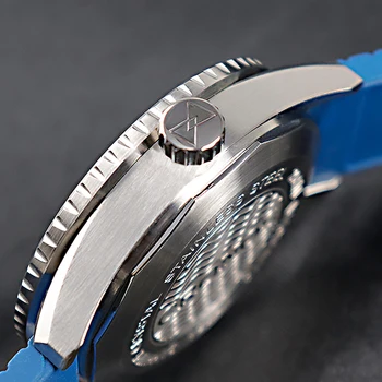 Cronos Dnevno Moških Mehanske Ure Sunray Izbiranje Datum Samodejno NH35 200M Nepremočljiva Obračanje Keramične Plošče gumico Watch