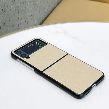 Ohišje Csse Za Samsung Galaxy Ž Flip 3 5 G Zlata Sviloprejk Vzorec Dermatoglyph Težko Mobilni Telefon Primeru Zajema