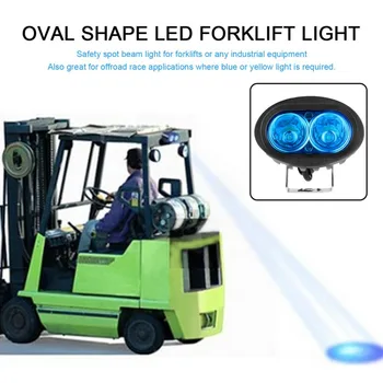 20W Modra Svetloba Ovalne Oblike Varnost Vožnje Dela Light Spot Opozorilo Sili Delo Lučka LED Viličarja Luč Za Industrijske Tovornjak